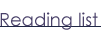 Reading list
